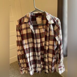 SO Women’s Casual Plaid Shirt - Red, Green, White